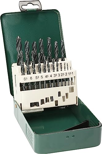 Bosch Accessories Bosch 19 tlg. Metallbohrer Set HSS-R (für Eisen, unlegierten Stahl, Nichteisenmetalle, Grauguss, Ø 1-10 mm, Zubehör Bohrmaschine) von Bosch Accessories