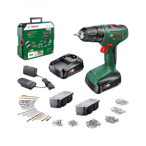 Bosch Home and Garden 06039D8007 Akku-Bohrschrauber 18V 1.5Ah Li-Ion inkl. 2. Akku, inkl. Ladegerät von Bosch Home and Garden
