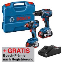 AKTION: BOSCH Professional GDX 18V-200 + GSR 18V-55 Akku-Drehschlagschrauber-Set 18,0 V mit Prämie nach Registrierung von Bosch Professional