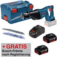 AKTION: BOSCH Professional GSA 18 V-LI Akku-Säbelsäge 18,0 V, mit 2 Akkus mit Prämie nach Registrierung von Bosch Professional