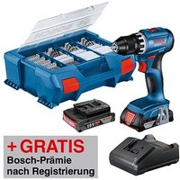 BOSCH Professional GSR 18V-45 Akku-Bohrschrauber-Set 18,0 V, mit 2 Akkus von Bosch Professional