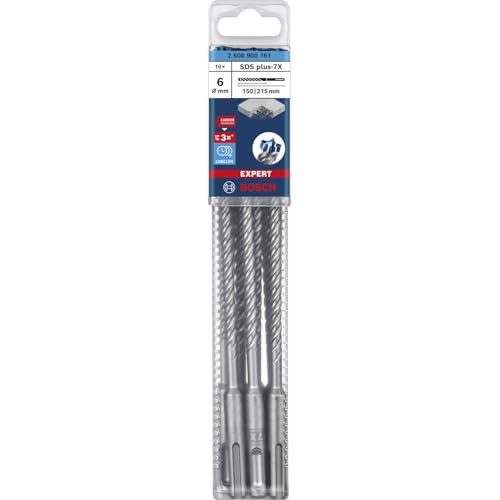 Bosch EXPERT SDS plus-7X Hammerbohrer 12 x 200 x 265mm für Bohrhämmer 10 Stk von Bosch Professional