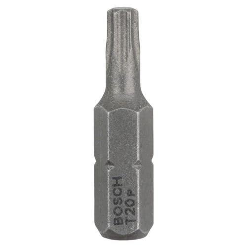 Bosch Professional Bit Extra-Hart für Innen-Torx-Schrauben (T20, Länge: 25 mm, 3 Stück), 2607001611 von Bosch Professional