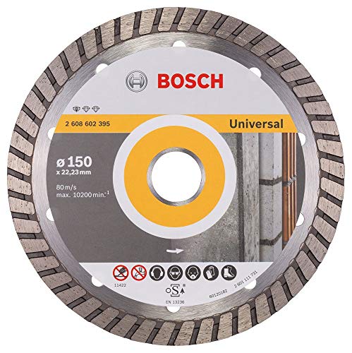 Bosch Accessories Professional Diamanttrennscheibe Standard for Universal Turbo (Stein, 150 x 22,23 x 2,5 x 10 mm, Zubehör Winkelschleifer) von Bosch Accessories