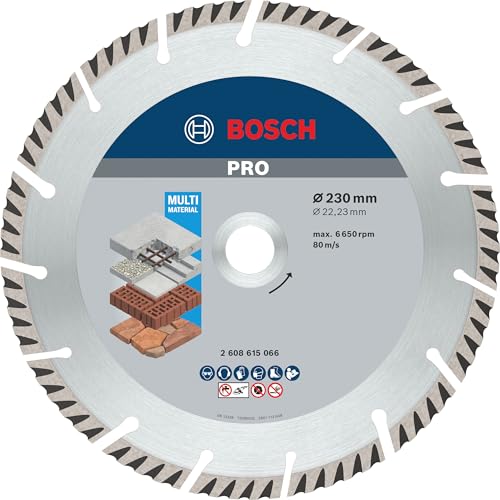 Bosch Accessories Professional Diamanttrennscheibe Standard for Universal (Beton und Mauerwerk, 230 x 22,23 mm, Zubehör Winkelschleifer) von Bosch Professional