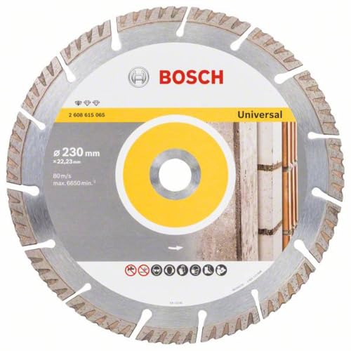 Bosch Accessories Professional Diamanttrennscheibe Standard for Universal (Beton und Mauerwerk, 230 x 22,23 mm, Zubehör Winkelschleifer) von Bosch Professional