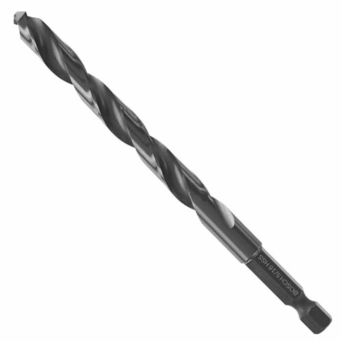 BOSCH BL4147IM Schlagfeste Schwarzoxidbohrer, 5/16 Zoll, 6 Stück von Bosch