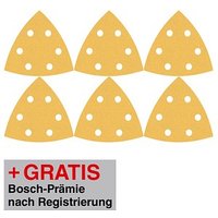 AKTION: BOSCH C470 Schleifblatt-Set 6 tlg. 2x  60, 2x 120, 2x 240 mit Prämie nach Registrierung von Bosch
