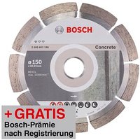 AKTION: BOSCH Diamant-Trennscheibe Standard for Concrete mit Prämie nach Registrierung AKTION: BOSCH Diamant-Trennscheibe Standard for Concrete mit Prämie nach Registrierung von Bosch
