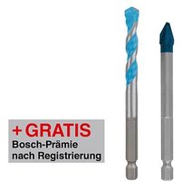 AKTION: BOSCH EXPERT HEX-9 Hard Ceramic + HEX-9 Multi Construction Bohrer-Set, 2 St. mit Prämie nach Registrierung von Bosch