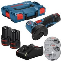 BOSCH Professional GWS 12V-76 Akku-Winkelschleifer-Set 12,0 V, mit 2 Akkus von Bosch Professional