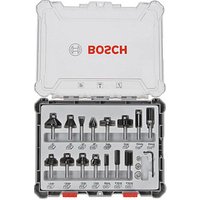 BOSCH Mixed Set Fräser-Set 15-teilig von Bosch