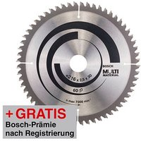 BOSCH Multi Material Kreissägeblatt 216,0 mm, 60 Zähne von Bosch