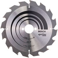 BOSCH Optiline Wood Kreissägeblatt 190,0 mm, 16 Zähne von Bosch