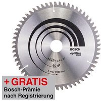 BOSCH Optiline Wood Kreissägeblatt 216,0 mm, 60 Zähne von Bosch