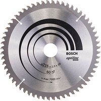 BOSCH Optiline Wood Kreissägeblatt 216,0 mm, 60 Zähne von Bosch