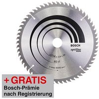 BOSCH Optiline Wood Kreissägeblatt 254,0 mm, 60 Zähne von Bosch