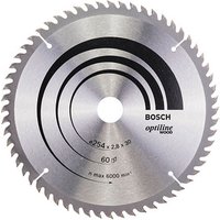BOSCH Optiline Wood Kreissägeblatt 254,0 mm, 60 Zähne von Bosch