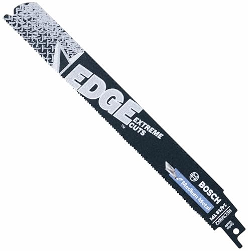 BOSCH RECM9X2-25B Säbelsägeblätter, 22,9 cm, 14/18 TPI Kantensägeblätter für mittleres Metall, 25 Stück, Großpackung BOSCH RECM9X2-25B Säbelsägeblätter, 22,9 cm, 14/18 TPI Kantensägeblätter für mittleres Metall, 25 Stück, Großpackung von Bosch