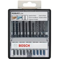 BOSCH Robust Line Wood and Metal Stichsägeblätter-Set 10-teilig von Bosch