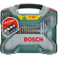 BOSCH X-Line 50Ti plus 173-teilig Fixier-Set Bohrer- und Bit-Set von Bosch