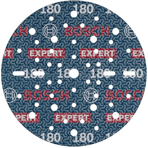 Bosch 1x EXPERT O780 Folienschleifscheibe, 150 mm (für Hartholz, Farbe auf Holz, Ø 150 mm, Körnung 180, Professional Zubehör Exzenterschleifer) von Bosch