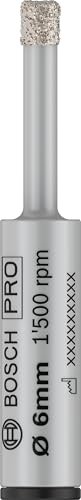 Bosch 1x PRO Ceramic Bohrer-Set für Bohrmaschinen/Schrauber, zylindrischer Schaft (für Fliesen, Harte Fliesen, Ø 6 mm, Professional Zubehör Bohrmaschine/Schrauber) von Bosch