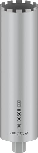 Bosch 1x PRO Nassbohrkronen für Diamantbohrer, 1 1/4” UNC (für Beton, Stahlbeton, Ø 132 mm, Professional Zubehör Diamantbohrer) von Bosch