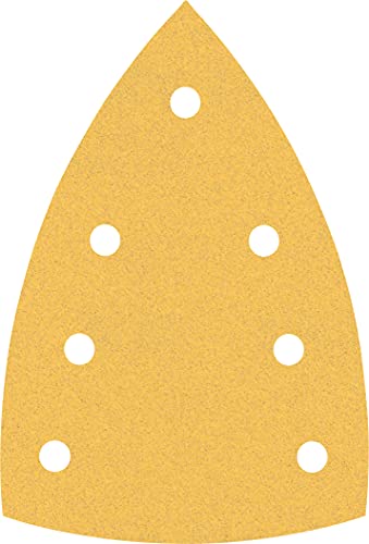 Bosch 50x EXPERT C470 Schleifblatt mit 7 Löchern (für Farbe auf Holz, Hartholz, Ø 100x150 mm, Körnung 120, Professional Zubehör Multischleifer) von Bosch