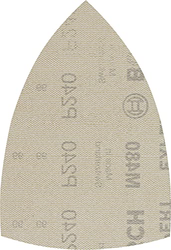 Bosch 50x EXPERT M480 Schleifnetz-Sets (für Farbe auf Holz, Hartholz, Ø 100x150 mm, Körnung 240, Professional Zubehör Multischleifer) von Bosch