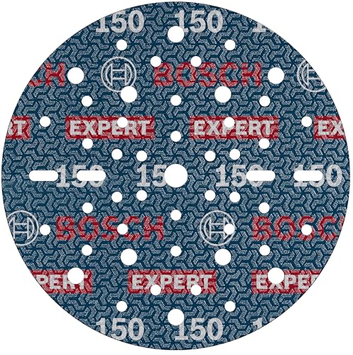 Bosch 50x EXPERT O780 Folienschleifscheibe, 150 mm (für Hartholz, Farbe auf Holz, Ø 150 mm, Körnung 150, Professional Zubehör Exzenterschleifer) von Bosch
