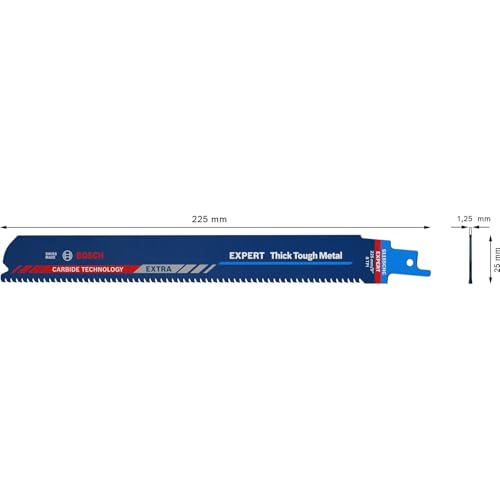 Bosch Accessories 2608900370 EXPERT ‘Thick Tough Metal’ S 1155 CHC Säbelsägeblatt, 10 Stück Bosch Accessories 2608900370 EXPERT ‘Thick Tough Metal’ S 1155 CHC Säbelsägeblatt, 10 Stück von Bosch