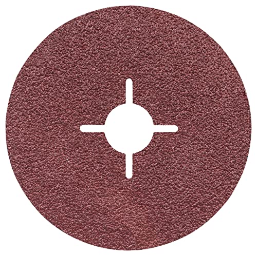 Bosch Accessories Professional Fiberschleifscheibe (für Winkelschleifer verschiedene Materialien, Ø 125 mm, Körnung 36) (Packung mit 10) von Bosch