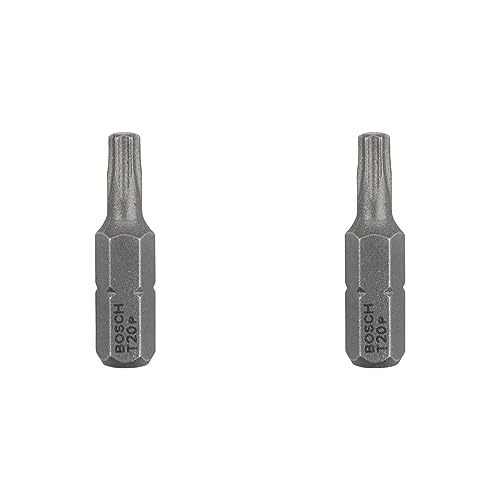 Bosch Professional Bit Extra-Hart für Innen-Torx-Schrauben (T20, Länge: 25 mm, 3 Stück), 2607001611 (Packung mit 2) von Bosch