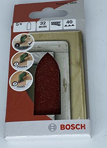 Bosch Schleifblatt Delta 32mm, ungelocht, Klett, Körnung 40,Pack: 5 Stk. NEU&OVP Bosch Schleifblatt Delta 32mm, ungelocht, Klett, Körnung 40,Pack: 5 Stk. NEU&OVP von Bosch
