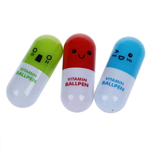 Bosiyrggrl 3 PS Mini Mikro-Mini-Pillen-Kugelschreiber, Jungen, Mädchen, Nachfüller, Unterteil von Bosiyrggrl