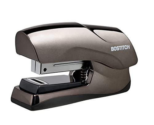 Bostitch Office Strapazierfähiges Heftgerät mit 40 Blättern, kleine Heftgerätgröße, passt in die Handfläche, schwarzes Chrom von Bostitch