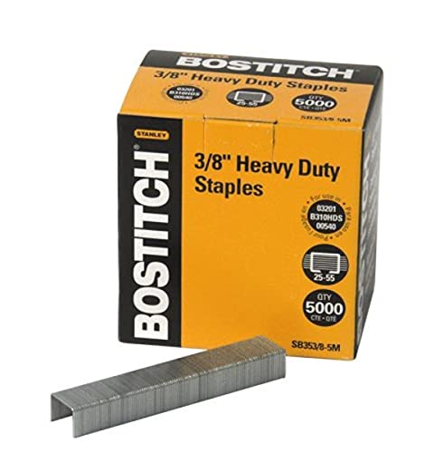 Bostitch Office Heavy Duty Premium Heftklammern, 25–55 Blatt, 0,95 cm Beinlänge, 5.000 pro Box (SB353/8–5M) Bostitch Office Heavy Duty Premium Heftklammern, 25–55 Blatt, 0,95 cm Beinlänge, 5.000 pro Box (SB353/8–5M) von Bostitch