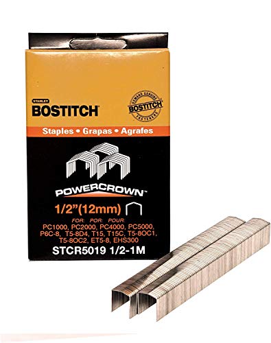 BOSTITCH Crown Heftklammern, robust, 1,27 cm x 1,27 cm, 1000 Stück (STCR50191/2-1M) von Bostitch