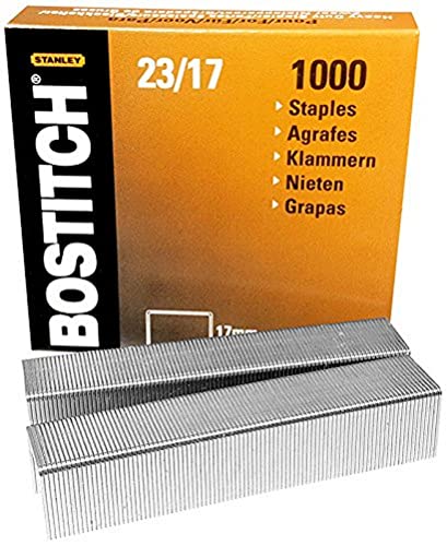 Bostitch 23-17-1M Heftklammern für HD-12F/HD-23L17 Größe 12 x 17 mm, Menge 1000 Stück Bostitch 23-17-1M Heftklammern für HD-12F/HD-23L17 Größe 12 x 17 mm, Menge 1000 Stück von Bostitch