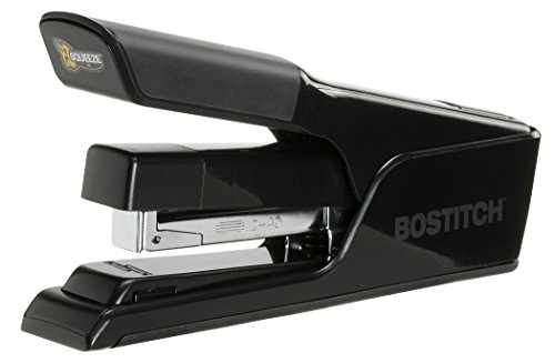 Bostitch EZ Squeeze 40 Blatt Flat Clinch Desktop Hefter, reduzierter Aufwand, Schwarz (B9040) von Bostitch