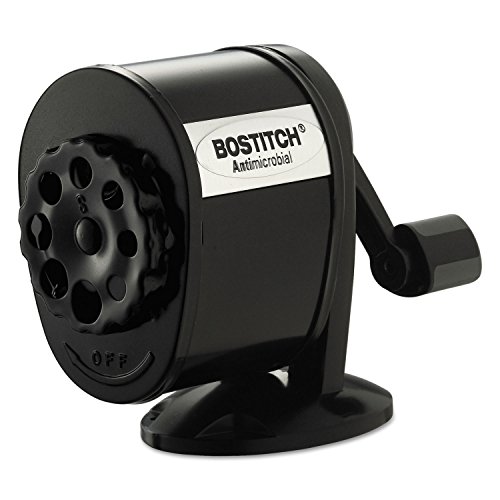 Bostitch MPS1BLK Manueller Bleistiftspitzer mit Gegenhalterung/Wandmontage, Schwarz Bostitch MPS1BLK Manueller Bleistiftspitzer mit Gegenhalterung/Wandmontage, Schwarz von Bostitch