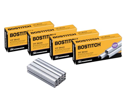 Bostitch Office B8 PowerCrown Heftklammern, 0,6 cm, 20.000 Stück (STCRP21151/4-4), Silber von Bostitch