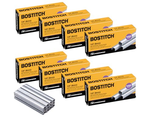 Bostitch Office B8 PowerCrown Heftklammern, 0,6 cm, 40.000 Stück (STCRP21151/4-8), Silber von Bostitch