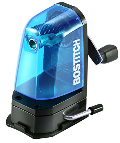 Bostitch Office MPS2-BLUE Multi-Mount Manueller Bleistiftspitzer, Vakuum-Halterung oder Schraubbefestigung, Blau von Bostitch
