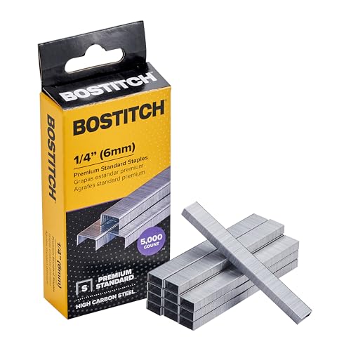 Bostitch SBS191/4CP Heftklammern für B515 / B440 Serie / B650 / B660 / B3000 / B3100 / B5000 Menge pro Packung 5000 Klammerstärke 12 x 6 mm von Bostitch