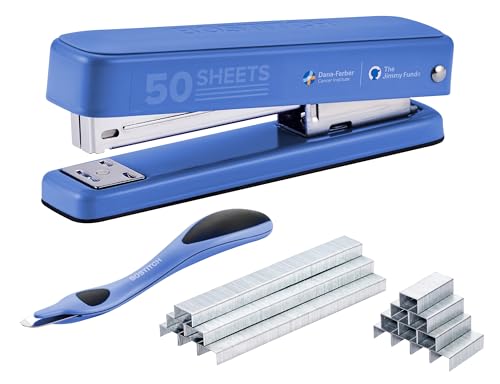 Bostitch Titan Heavy Duty Metallheftgerät, 50 Blatt Kapazität mit 1250 Standardklammern und 500 verlängerten Heftklammern, ergonomischer Heftklammerentferner, staufreies Heftgerät, Vollstreifen-Hefter von Bostitch