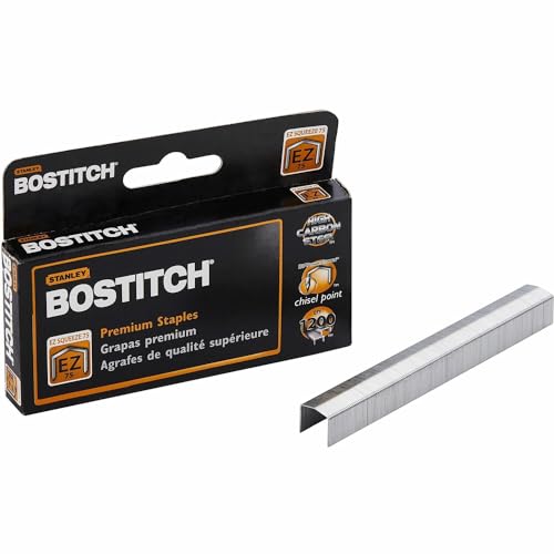 Half Strip B8 Staples, 75 Sheet Cap, 1/4 Inch Leg Length, 1,000/Box von Bostitch