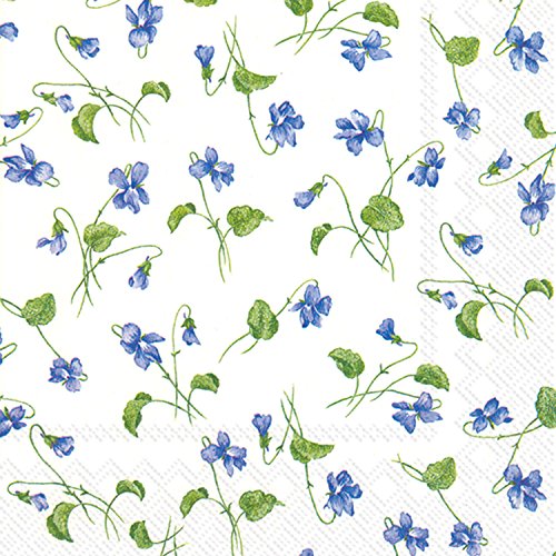 Boston International C567890 Cocktail Napkins 3-lagige Einweg-Papierservietten, Papier, Viola Riviniana Boston International C567890 Cocktail Napkins 3-lagige Einweg-Papierservietten, Papier, Viola Riviniana von Boston International