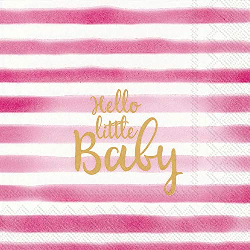Boston International L849700 Lunch-Servietten, Papier, Hello Little Baby Light Rose, 6.5 x 6.5-Inches Boston International L849700 Lunch-Servietten, Papier, Hello Little Baby Light Rose, 6.5 x 6.5-Inches von Boston International